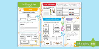 Year 3 Science GL Style Activity Mat
