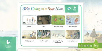 We're Going on a Bear Hunt Word Mat | Walker Books Resources