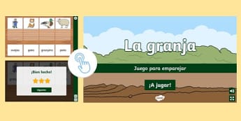 Juego para emparejar: La granja