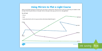 Light Path Worksheet Light Worksheets Physics | twinkl.com.au