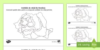 Romania Forme De Relief Materiale Didactice Geografie Romania P
