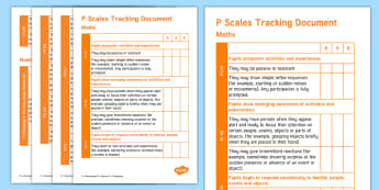 P Scales Tracking Maths Pocket Book
