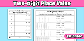 1st Grade Understanding Tens and Ones Activity | Twinkl USA