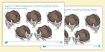 Fingerprint Counting Worksheets | twinkl.co.uk
