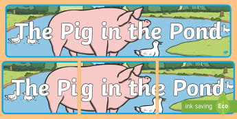 The Pig in the Pond - Martin Waddell Primary Resources