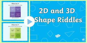 2D Flashcards - Pictures of Shapes for Toddlers & Children