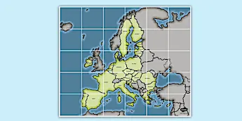 Europe Map Basic Gcse Geography Maps | twinkl.ca
