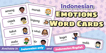 F- 2 Indonesian Teaching Resources: Feelings and Emotions