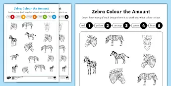 Zebra Homework Zebra Worksheets | twinkl.com.au