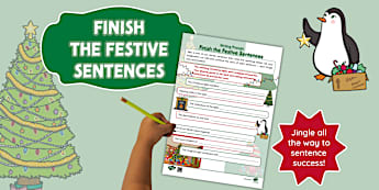 * NEW * Writing Prompt: Finish the Festive Sentences