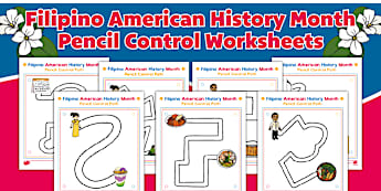 Filipino American Heritage Month Worksheets | Kindergarten | Twinkl