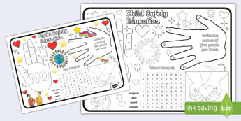 Child Safety Education Activity Mat 3-4
