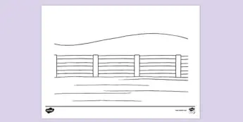 Fence Colouring Pages | twinkl.co.uk