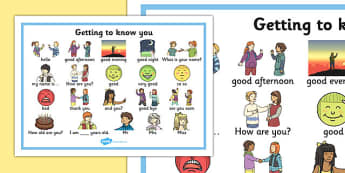 Getting to Know You Word Mat