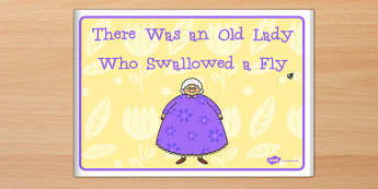 Eyfs Resources Nursery Rhyme Swallowed A Fly