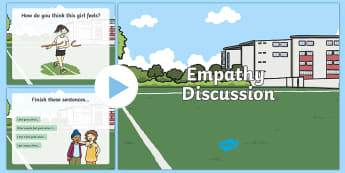 Empathy Discussion PowerPoint - empathy, discussion powerpoint, powerpoint, discussion starters, class discussion, feelings, emotions, group discussion