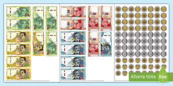 GRATIS Monedas y billetes peruanos para imprimir | Twinkl
