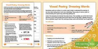Visual Poetry Artworks | twinkl.com.au