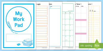 2019 Australia Teacher Planner Diary work pad Twinkl