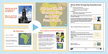African World Heritage Day Assembly Pack