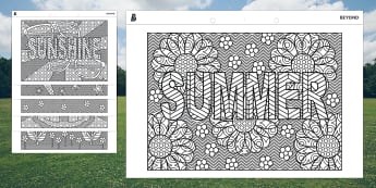 Summer Mindfulness Colouring KS3/KS4 | Beyond