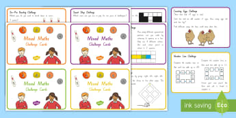 Problem-Solving Maths Questions Cards - Nz Primary Resources