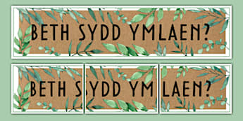 Baner Arddangos ar Thema Fotanegol: Beth Sydd Ymlaen?