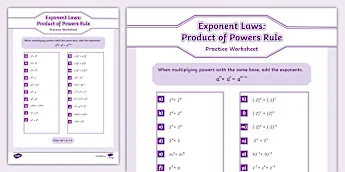 Multiplication of Exponents | Twinkl