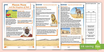 The Kingdom Of Mali And The City Of Timbuktu - Grade 7 - SA