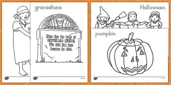 Halloween Coloring Pages English Spanish Halloween Coloring Pages