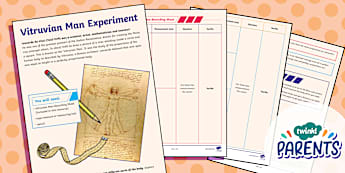 SEND Maths Support: Vitruvian Man Experiment (Year 6 Level)