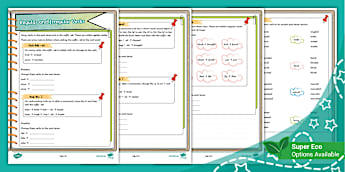 Regular and Irregular Verbs (Ages 7 - 9)