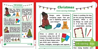 Sample Homework Christmas Christmas Homework Activities | twinkl.co.uk
