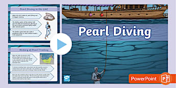 Pearl Diving PowerPoint - UAE Culture and Heritage, emirati, arab, industry