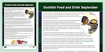 Scotland Food and Drink • Twinkl.co.uk