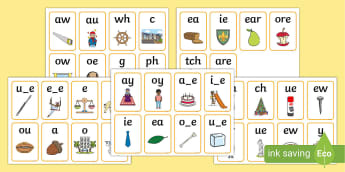 Sound Wall: Vowel Valley Display Cards (professor feito)