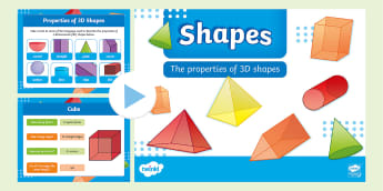 3D Shape Properties Display Posters - Australian Maths Resource