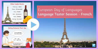 European Day of Languages Taster Lesson PowerPoint French - Language, learning, French, powerpoint, KS3,French