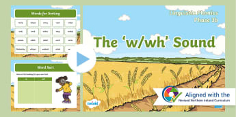 'w/wh' sound Phase 3b - Stage 5/6 Phonics - Linguistic Phonics - Resources