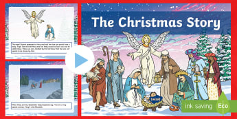KS2 The Christmas Story PowerPoint - nativity, jesus, joseph, mary, bethlehem, king Herod, festive, religion, story, bible, bible story, 