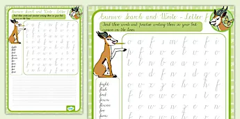 Cursive Writing Language • Twinkl.ca