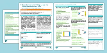 Mathematics Intervention Plan • Twinkl.ca