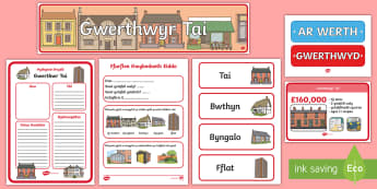 Estate Agents Role Play Pack Welsh
