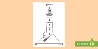 Lighthouse Colouring Page