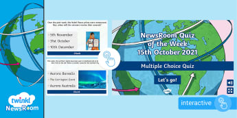 NewsRoom Interactive Weekly Quiz - 15th October 2021