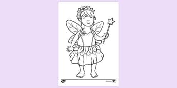 Free Fairy Colouring Colouring Sheets Teacher Made