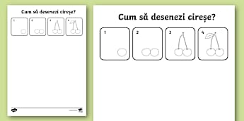 Cum să desenezi cireșe – Desen în creion pentru începători