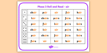 Letters and Sounds Phase 3 Phonics Planning - Resources