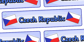 Czech Republic Display Banner - Czech Republic, Olympics, Olympic Games, sports, Olympic, London, 2012, display, banner, sign, poster, activity, Olympic torch, flag, countries, medal, Olympic Rings, mascots, flame, compete, events, tennis, athlete, s