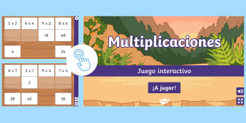Juego interactivo: Multiplicaciones